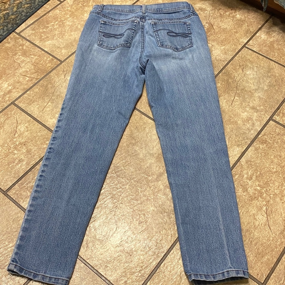 Light Blue Size 2 Low Rise Cropped Denim Jeans Casual